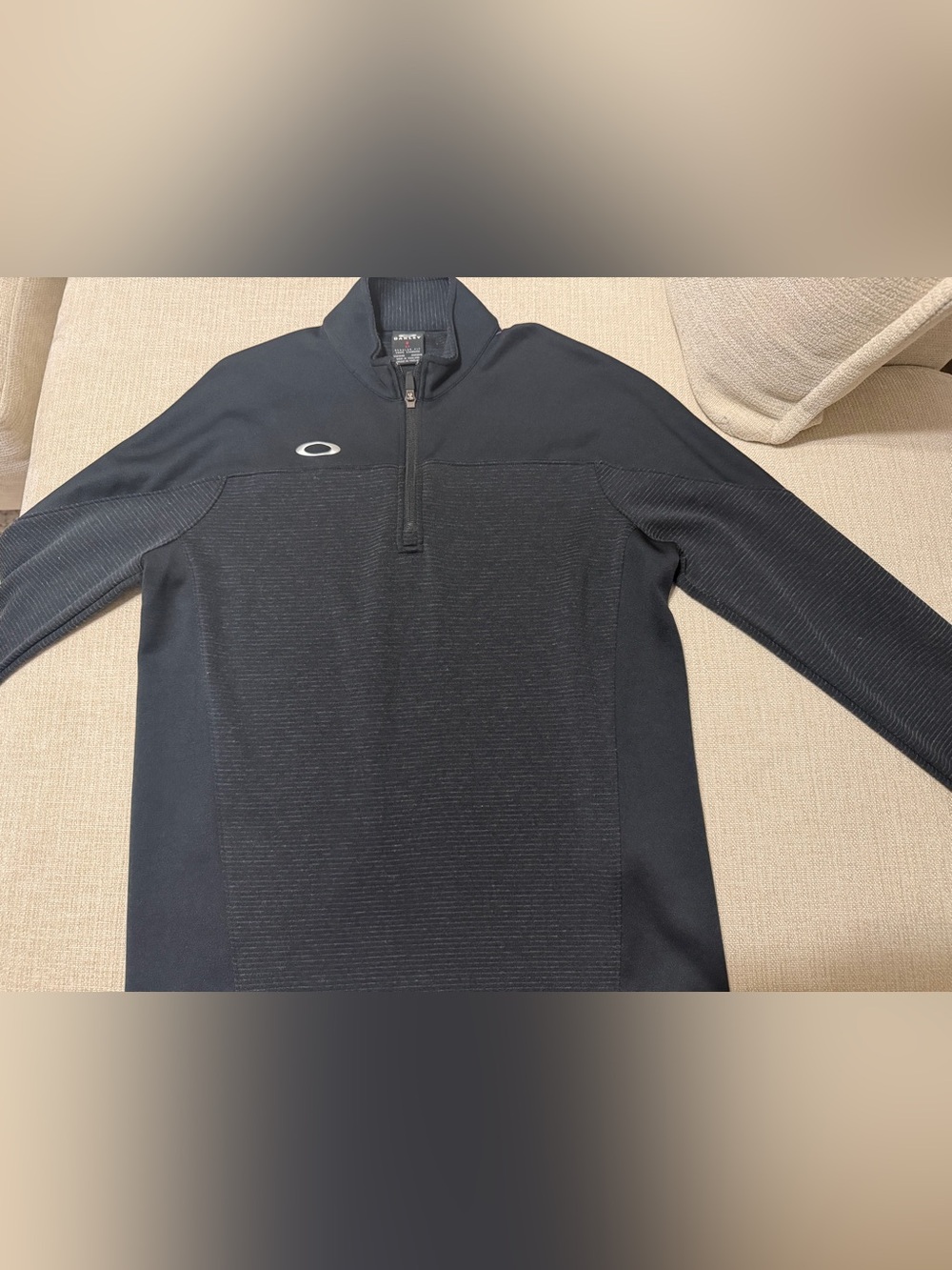Oakley Men’s Black Half-Zip Lightweight Shirt Jacket